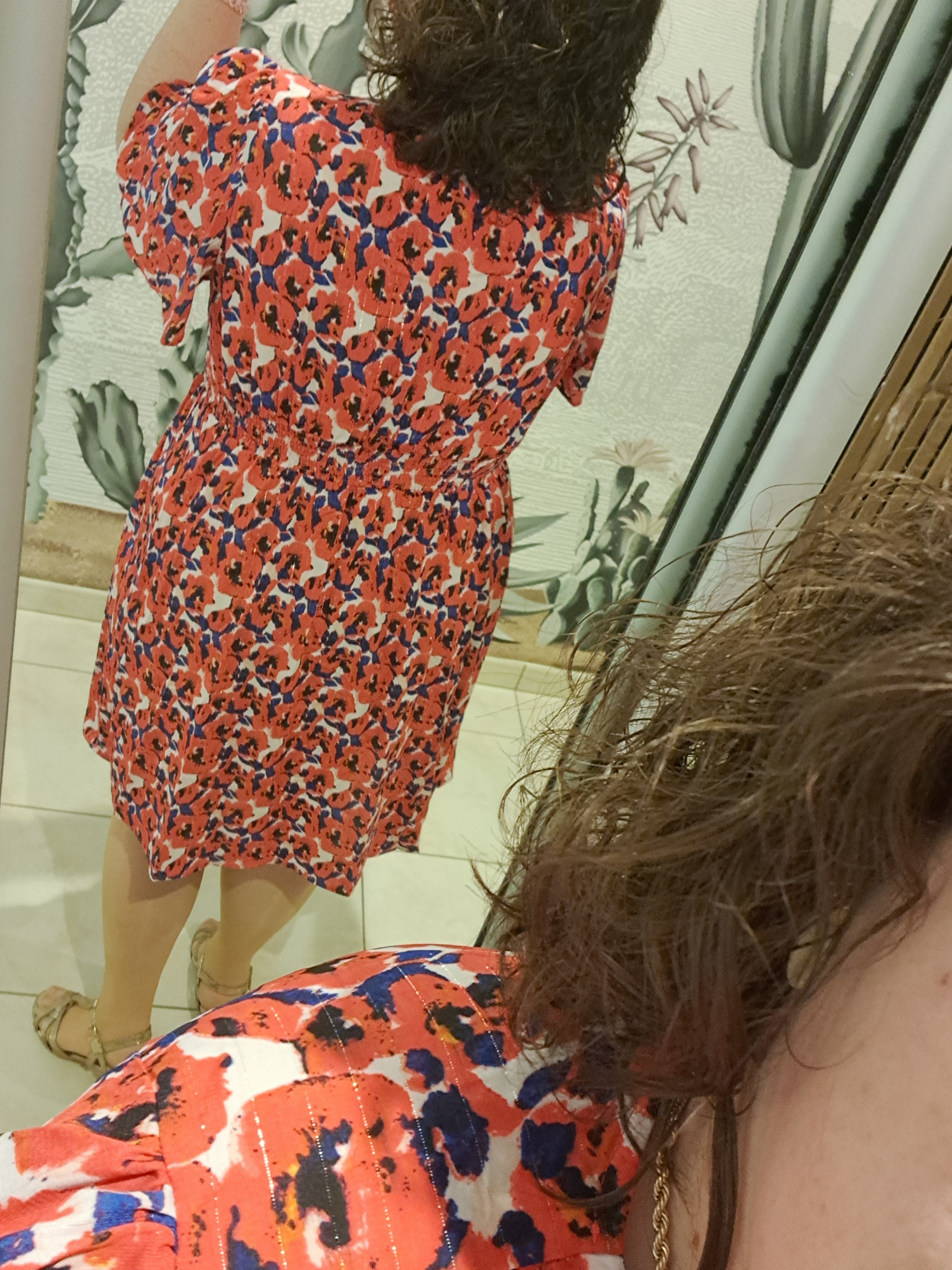 Robe fluide imprimé floral grande taille – Coralie